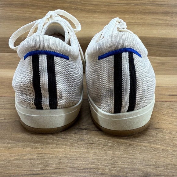 Women’s Cream Knit Athletic Sneakers with Gum Sole - Picture 7 of 11